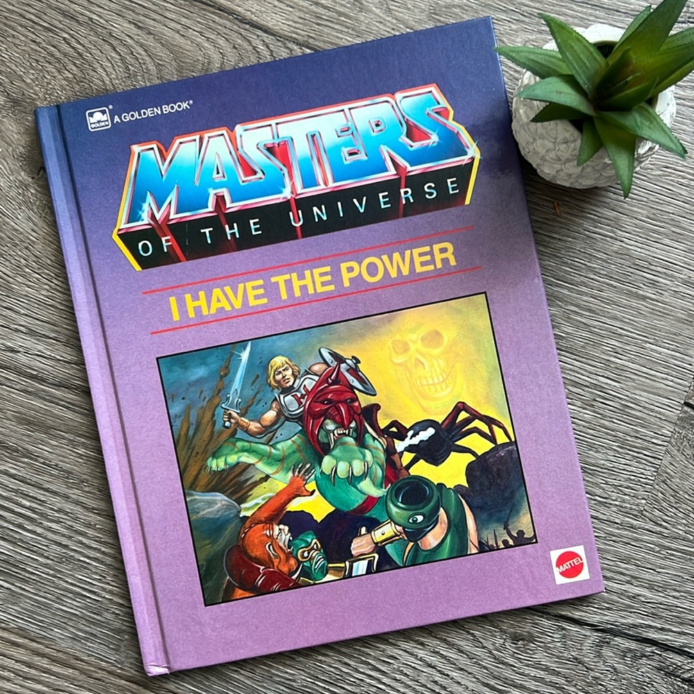 VINTAGE Masters Of The Universe 1985, Golden book I HAVE THE POWER He-Man Mattel